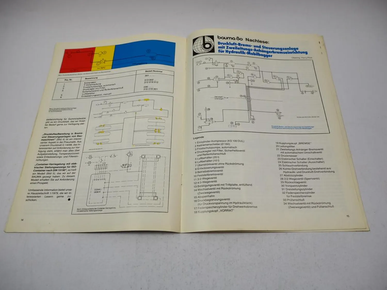 Originale Werkszeitschrift Graubremse Druckluftbremsanlage Ausgabe 2 von 1980