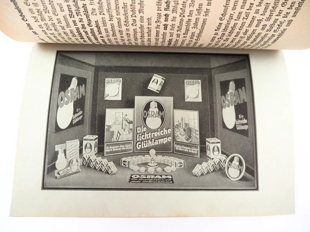 Osram Werbung Kundenwerbung Schaufenster Elektro Installateur 1934