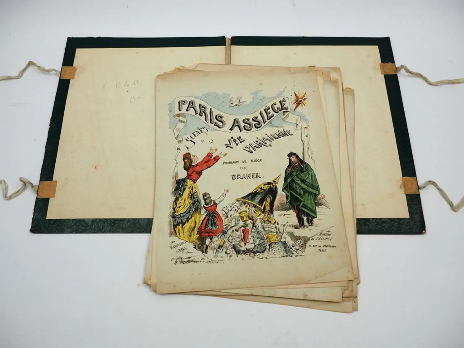 Paris Assiege Scenes de la vie Parisienne Dranere Bildtafeln ca. 1871 unvollst.