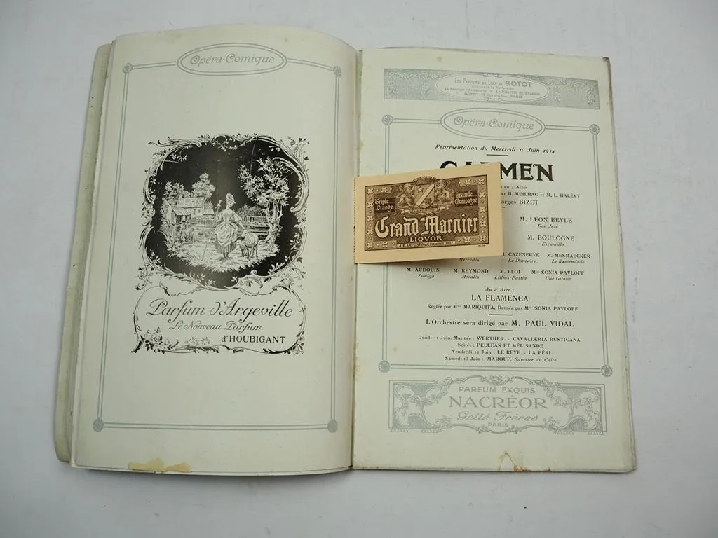 Paris Theatre national de LOpera Comique 1914 Theater Programm Jugendstil
