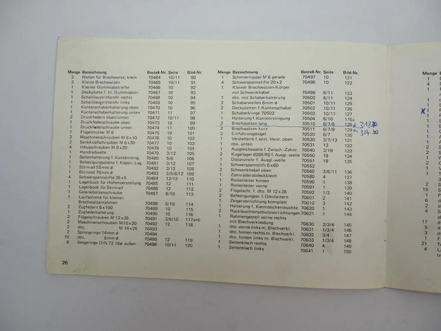 Paschal Schalungsreiniger RWL RL RWP RR Betriebsanleitung Ersatzteilliste 1970er