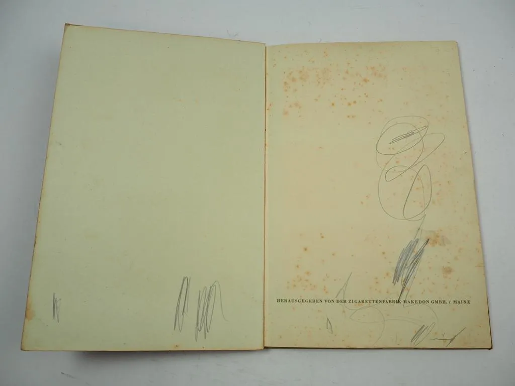 Paul Simmel Sammelbilder Album Zigarettenfabrik Makedon GmbH Mainz 1930er Jahre