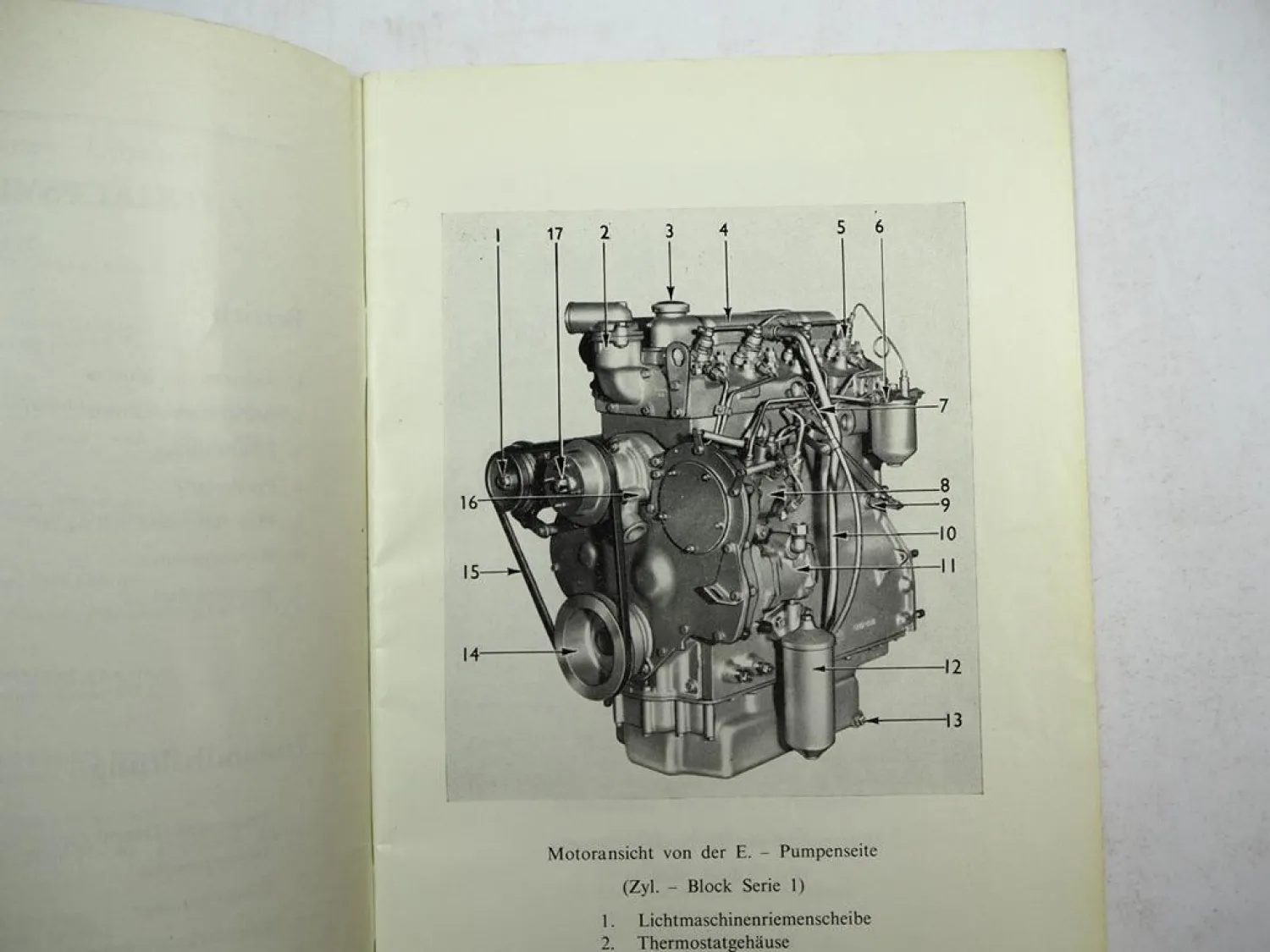 Perkins 4.236 Dieselmotor Betriebsanleitung Bedienungsanleitung 1966 Original