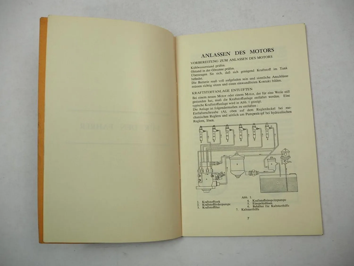 Perkins 6.354 Diesel Motor Betriebsanleitung Bedienung 1964