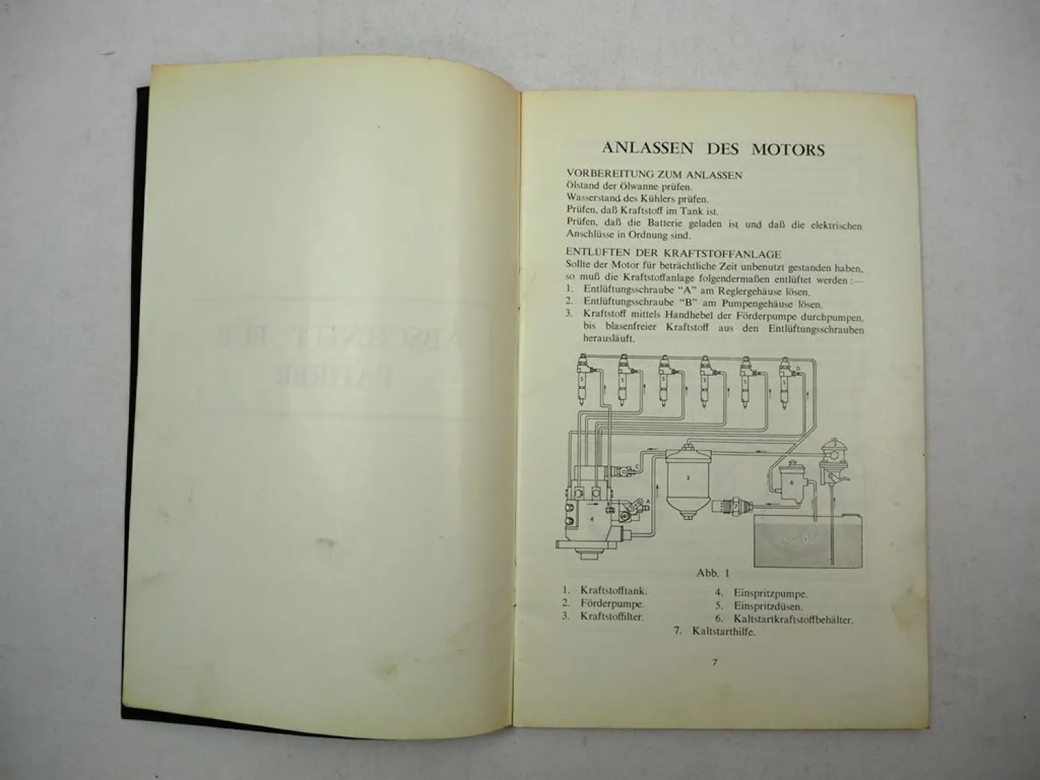 Perkins 6.354 Sechs 354 Dieselmotor Betriebsanleitung Handbuch 1961