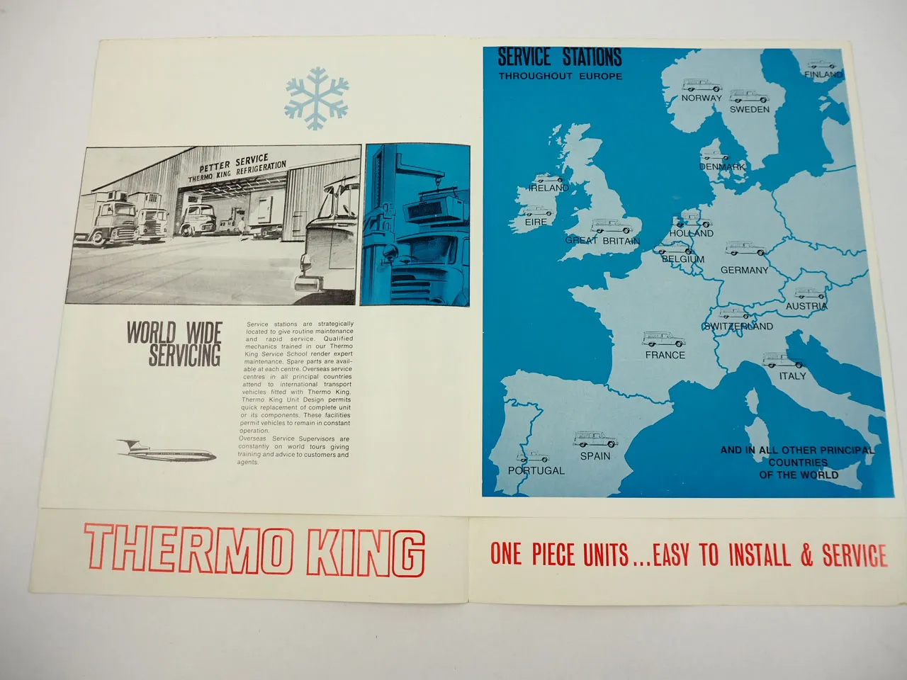 Petter Thermo King Contained Truck brochure Prospekt 1965 Peters England