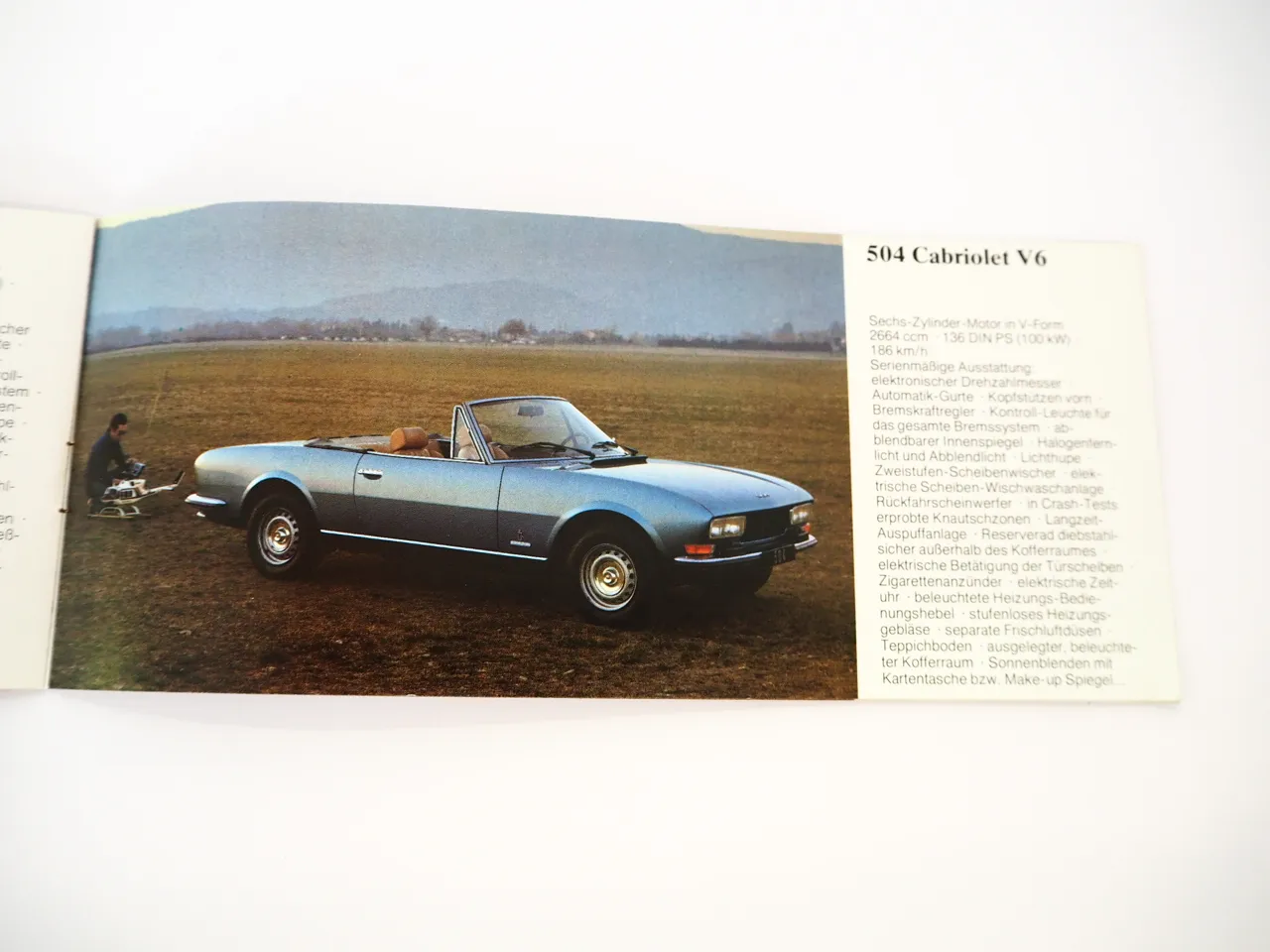 Peugeot 104 304 504 604 Limousine Break Coupe Cabrio Prospekt 1977