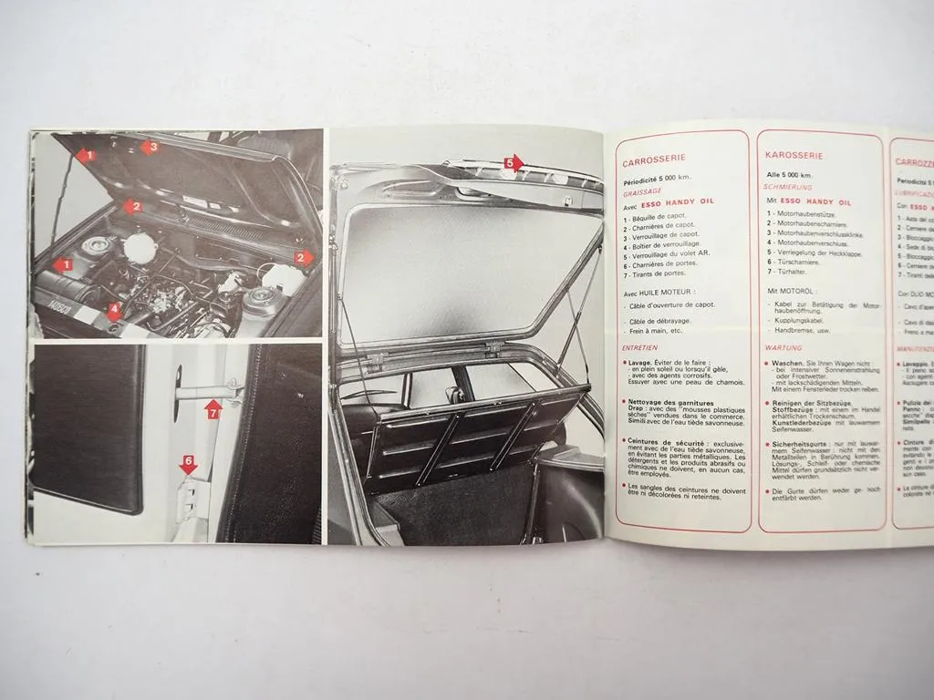 Peugeot 104 A01 A11 GL SL Betriebsanleitung Bedienungsanleitung 1977