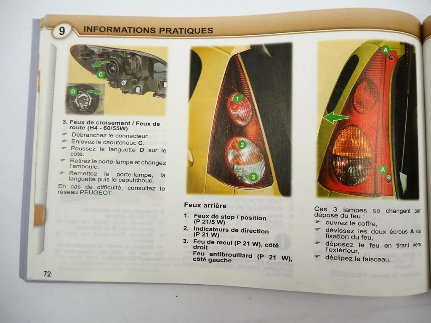 Peugeot 107 Guide d´utilisation 3/2008