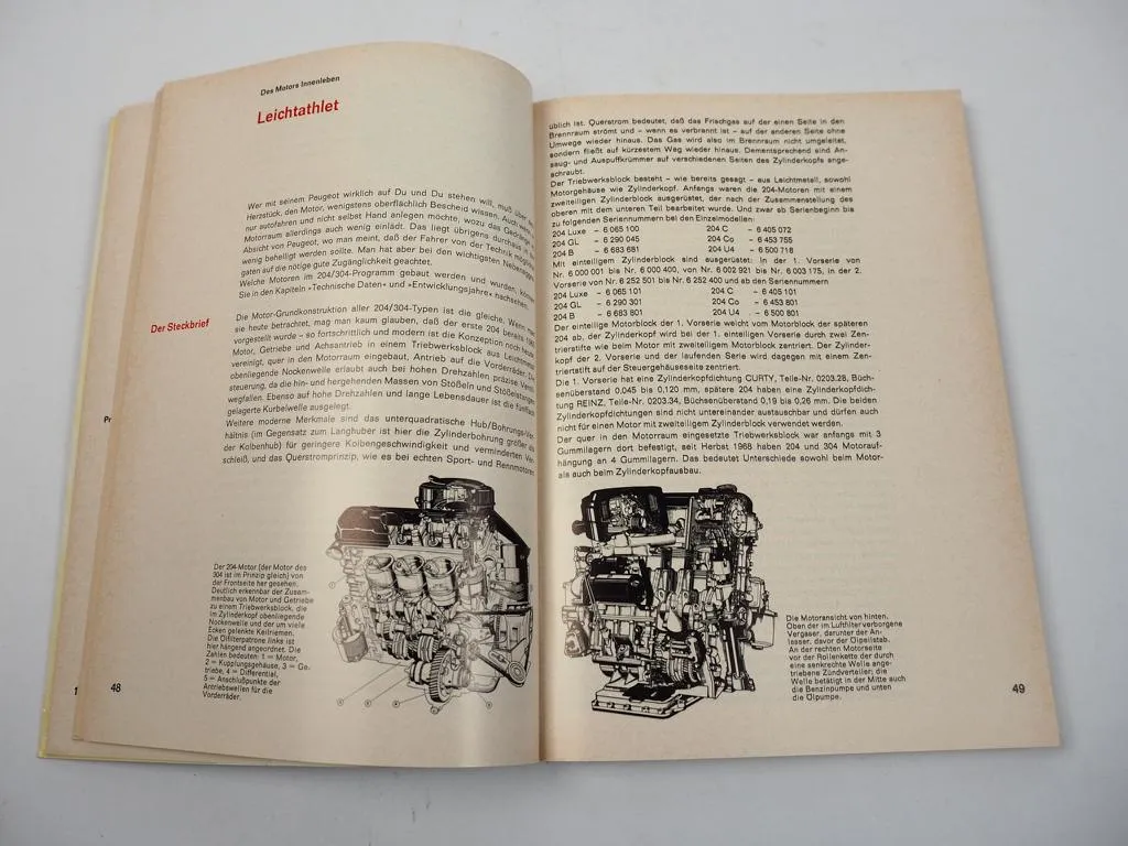 Peugeot 204 Diesel 304 Jetzt helfe ich mir selbst Werkstatthandbuch bis 1974