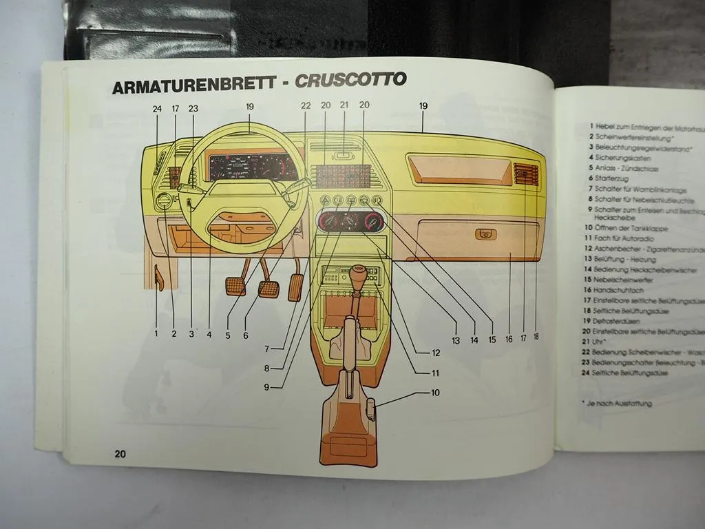 Peugeot 309 Bedienungsanleitung Libretto Manutenzione Bordmappe ca. 1988