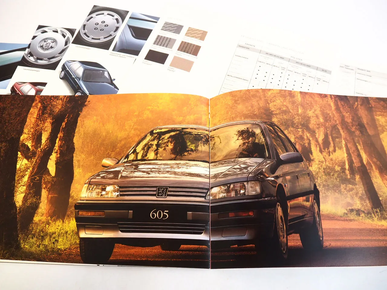 Peugeot 605 PKW Prospekt Technische Daten Ausstattung 1994