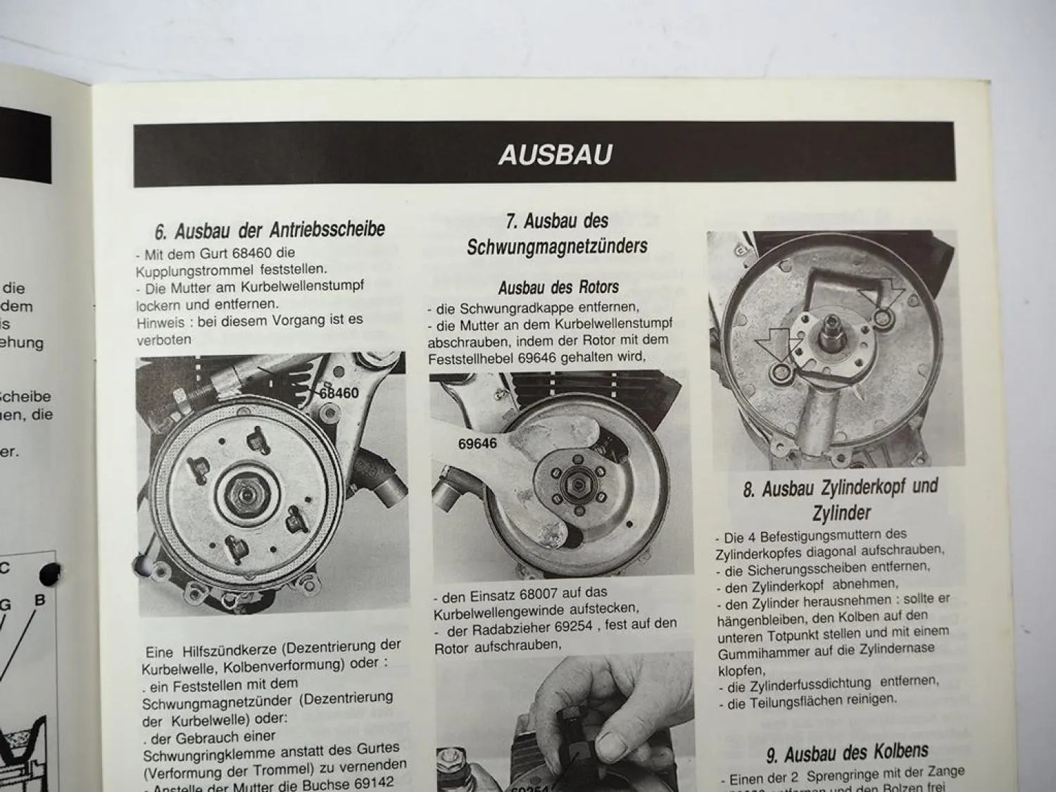 Peugeot MTC Mofa 50 ccm Werkstatthandbuch Instandsetzung Reparaturanleitung 1993