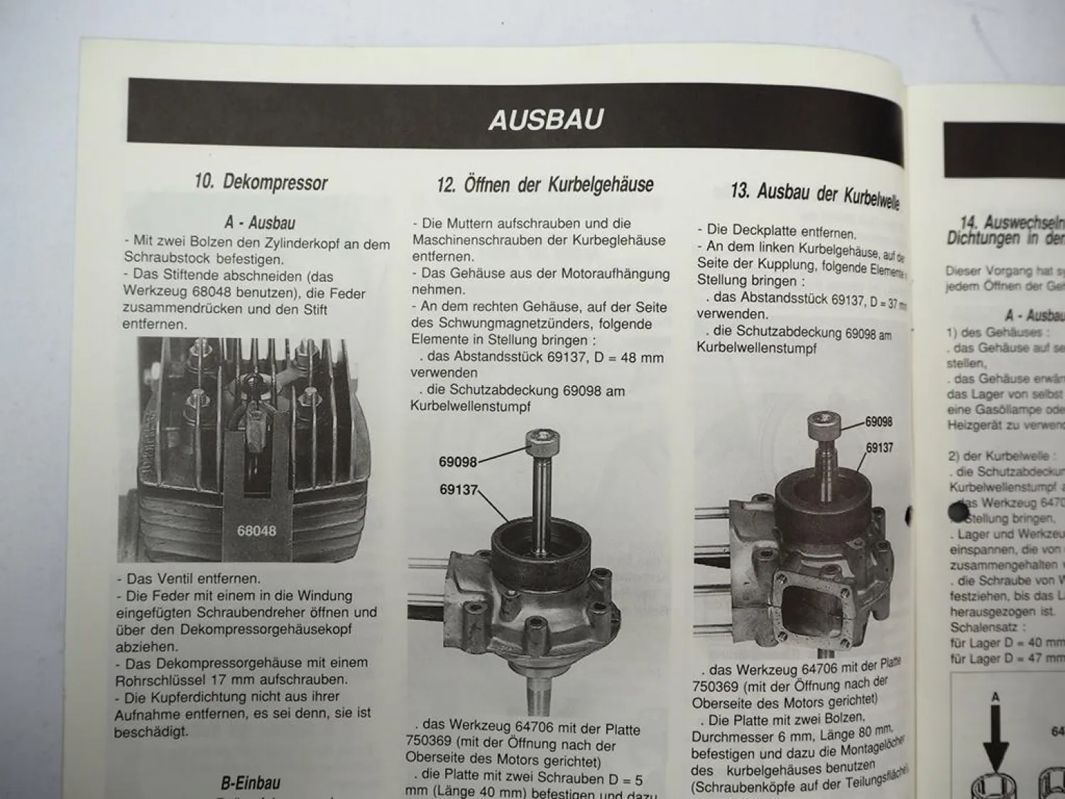 Peugeot MTC SP3A VOGSA2 VOGTA2 Mofa Werkstatthandbuch Ersatzteilliste 1993
