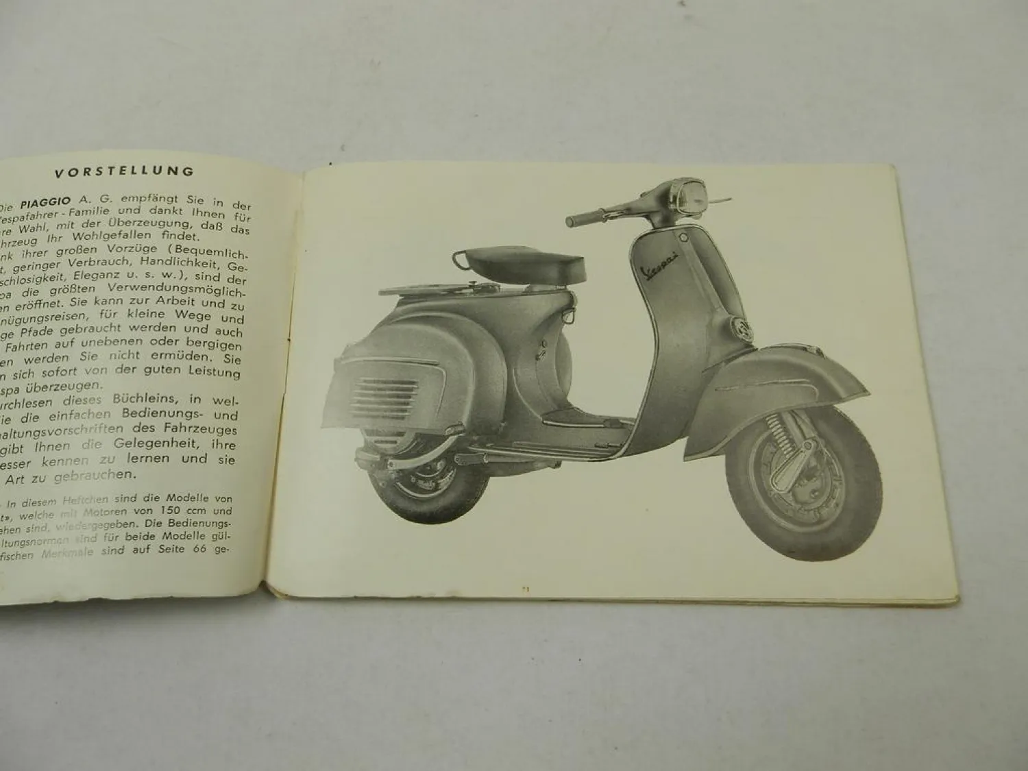 Piaggio Vespa 125 150 Sprint Motorroller Bedienungsanleitung Notice d Emploi
