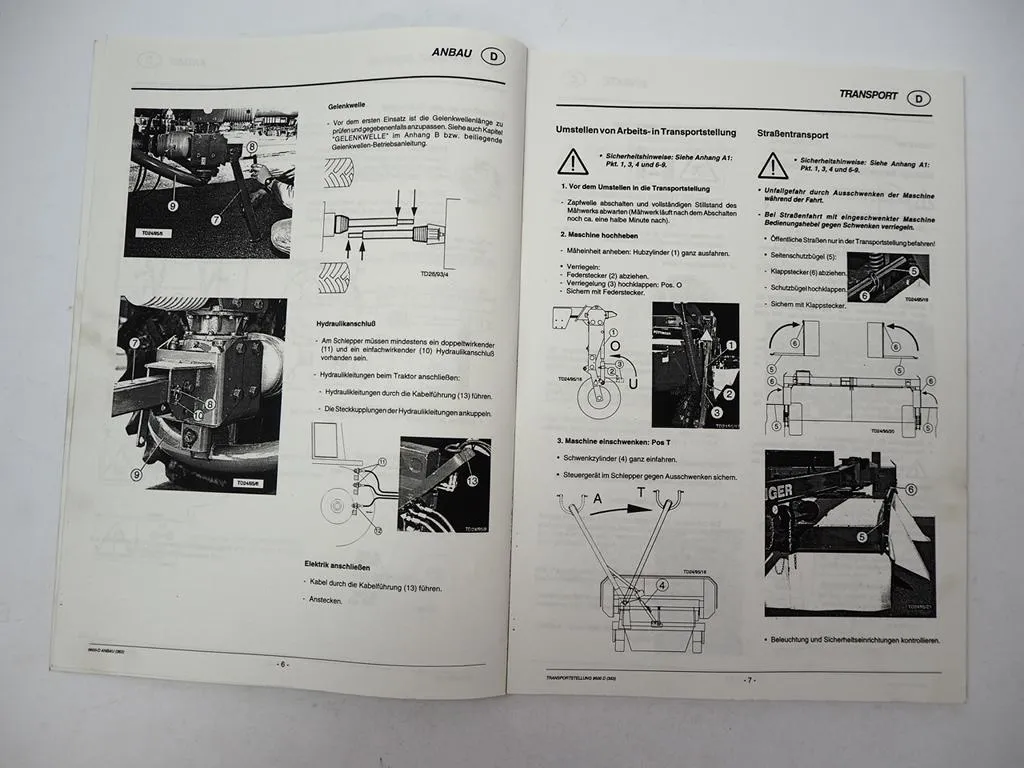 Pöttinger CAT Nova 310 T PSM353 Mäher Betriebsanleitung ETL Reparaturanleitung