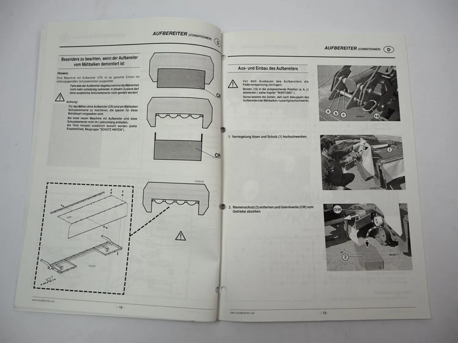 Pöttinger Eurocat 275 H-ED Trommelmäher Betriebsanleitung Ersatzteilliste