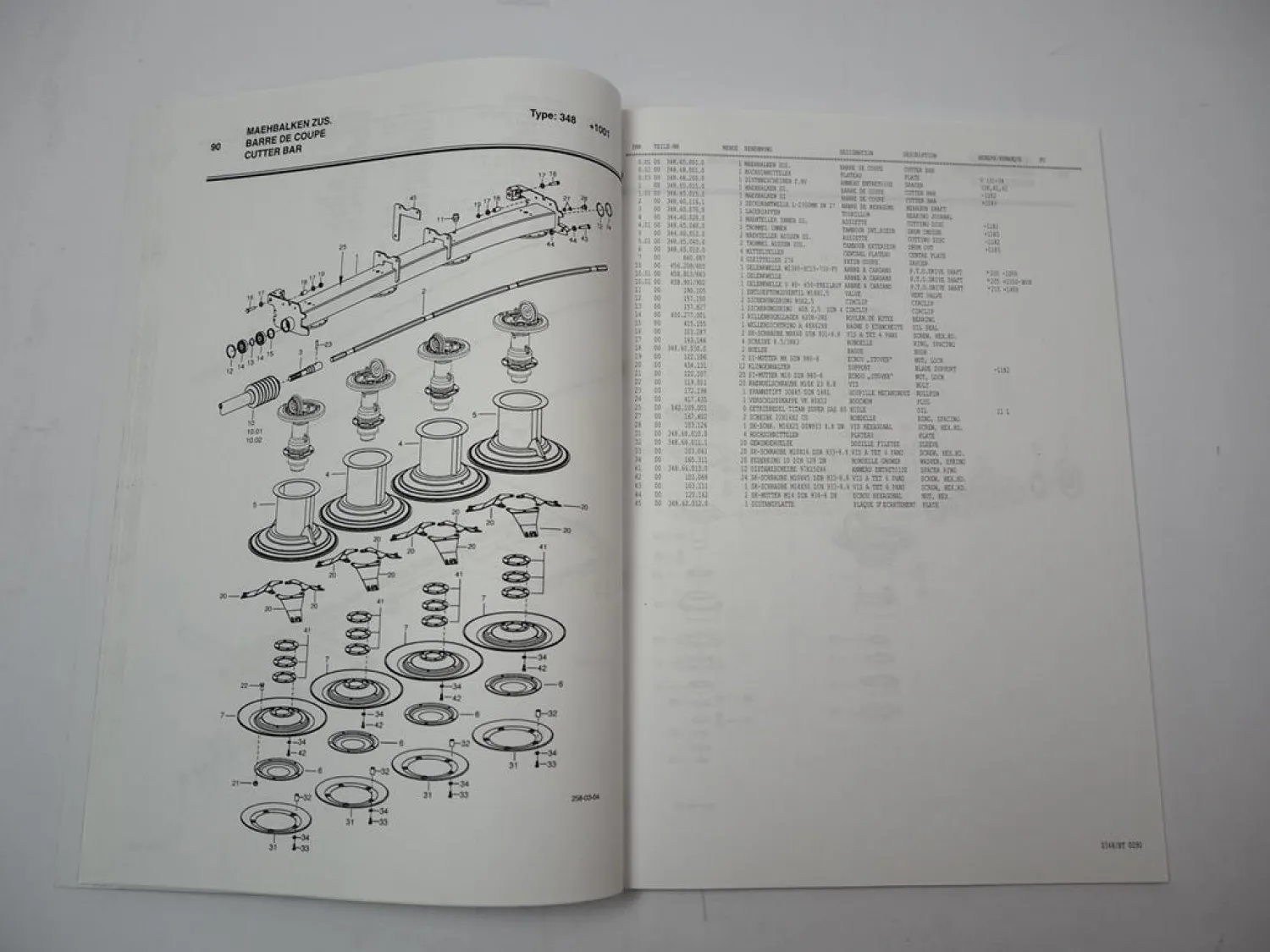 Pöttinger Eurocat 275 H-ED Trommelmäher Betriebsanleitung Ersatzteilliste
