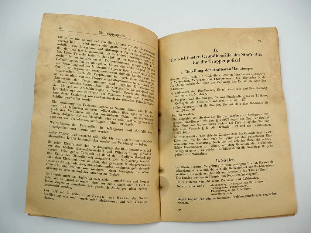 Polizeirechtlicher Leitfaden für den Bundesgrenzschutz BRD