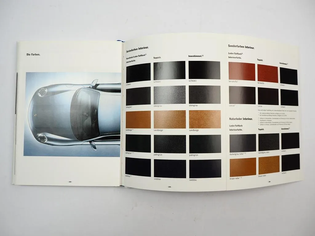 Porsche 911 Carrera CarreraS Präzision Prospekt als Buchausgabe 2004