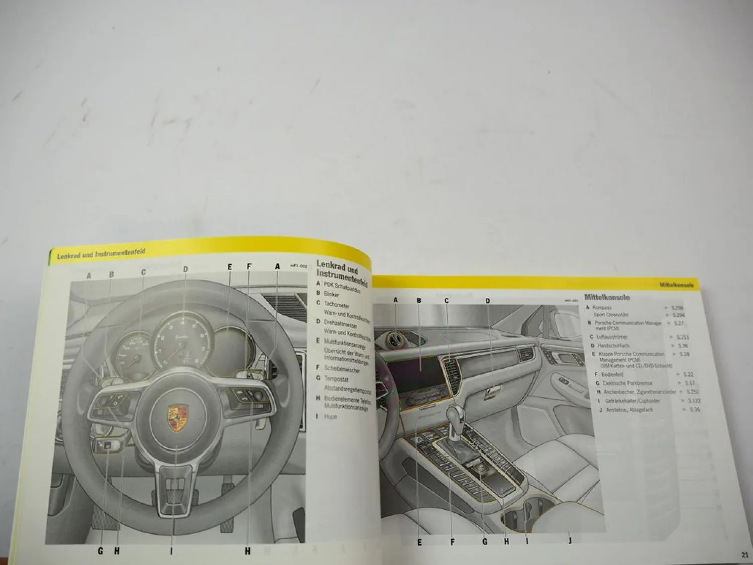 Porsche Macan 95B Betriebsanleitung Bedienungsanleitung Bordbuch 9/2015