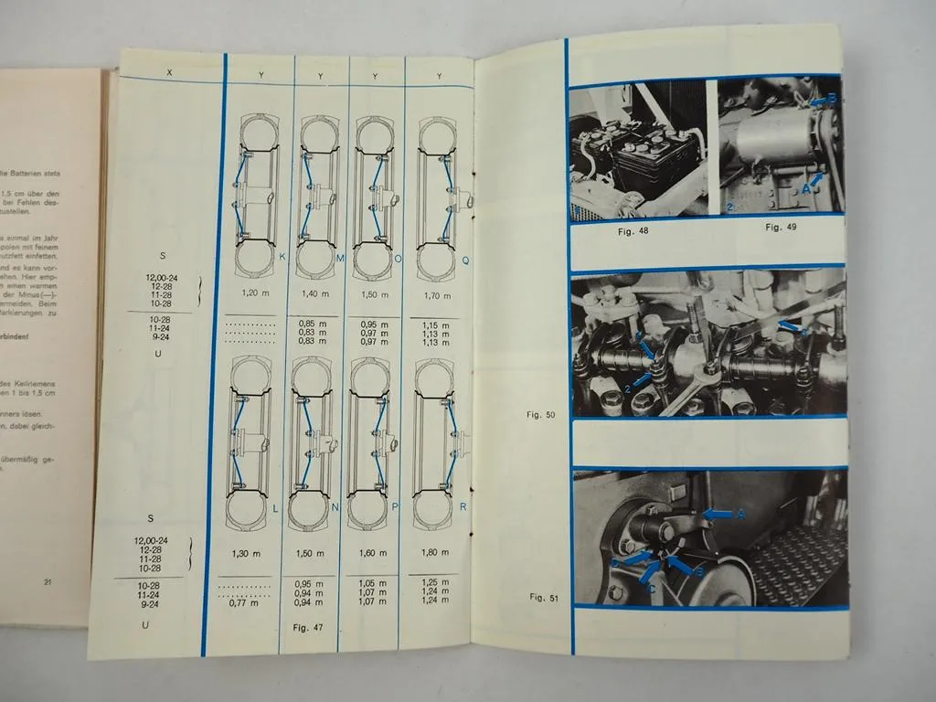 Porsche Renault Super 4 und 5 Schlepper Betriebsanleitung 1964