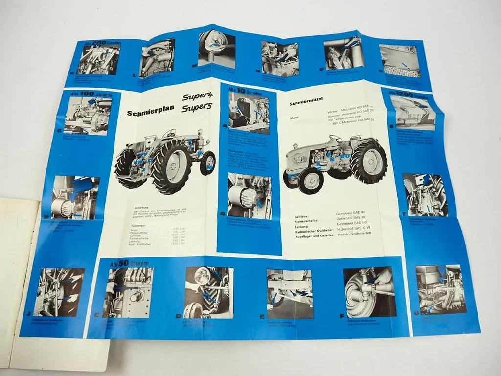 Porsche Renault Super 4 und 5 Schlepper Betriebsanleitung 1964