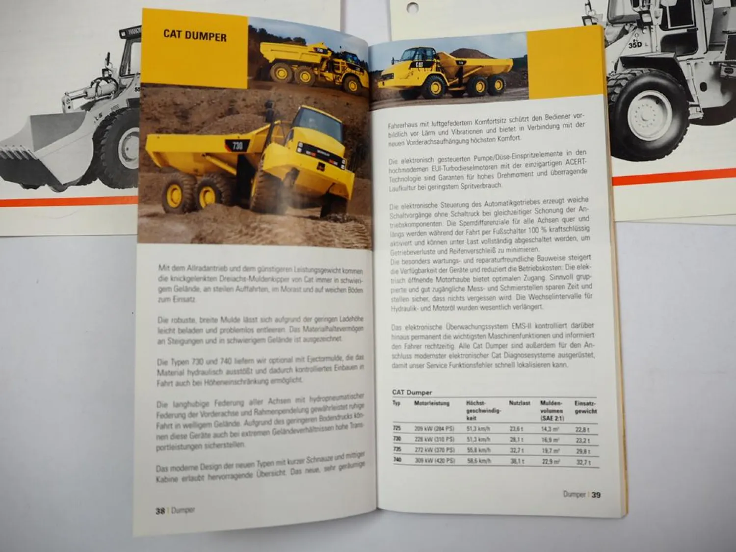 Posten 19x Prospekt Hanomag Liebherr Zeppelin Terex Radlader Bagger Baumaschinen