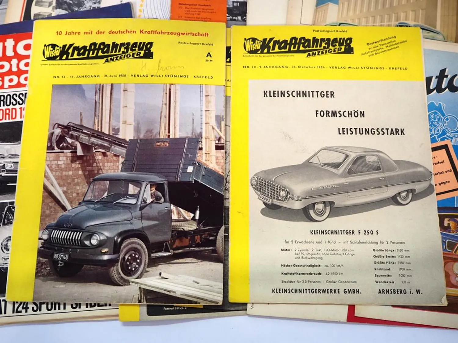 Posten 20x Zeitschriften Thema Auto 1950/60er Jahre