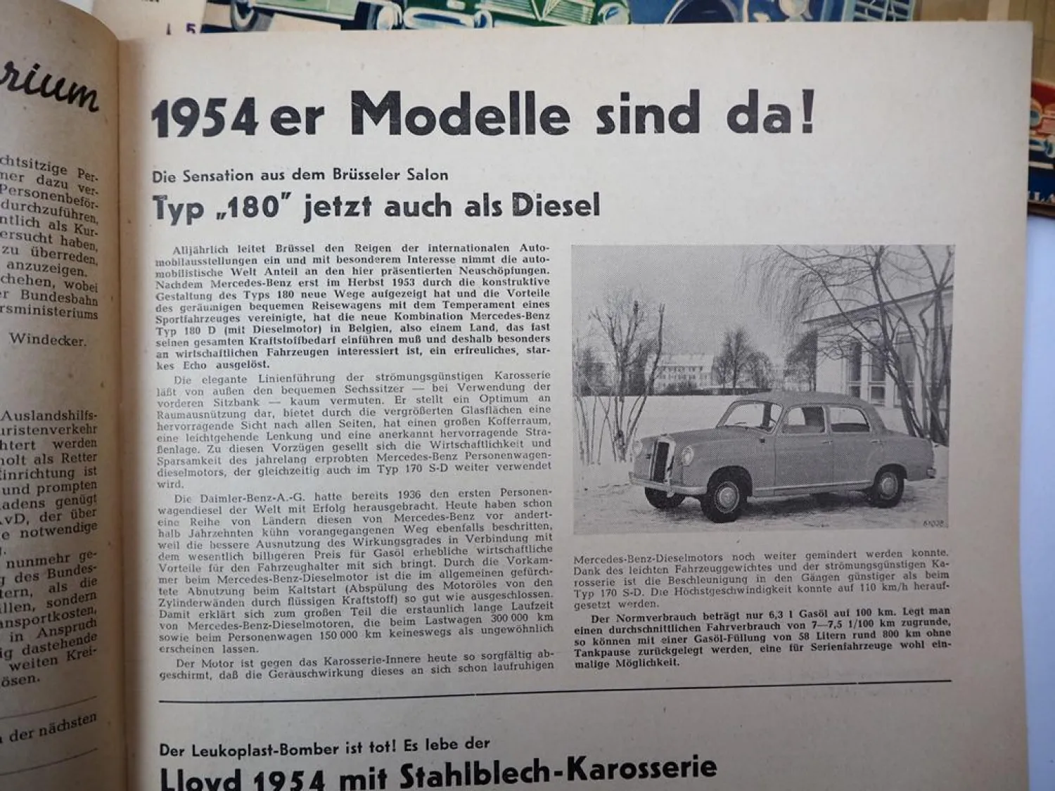 Posten 20x Zeitschriften Thema Auto 1950/60er Jahre