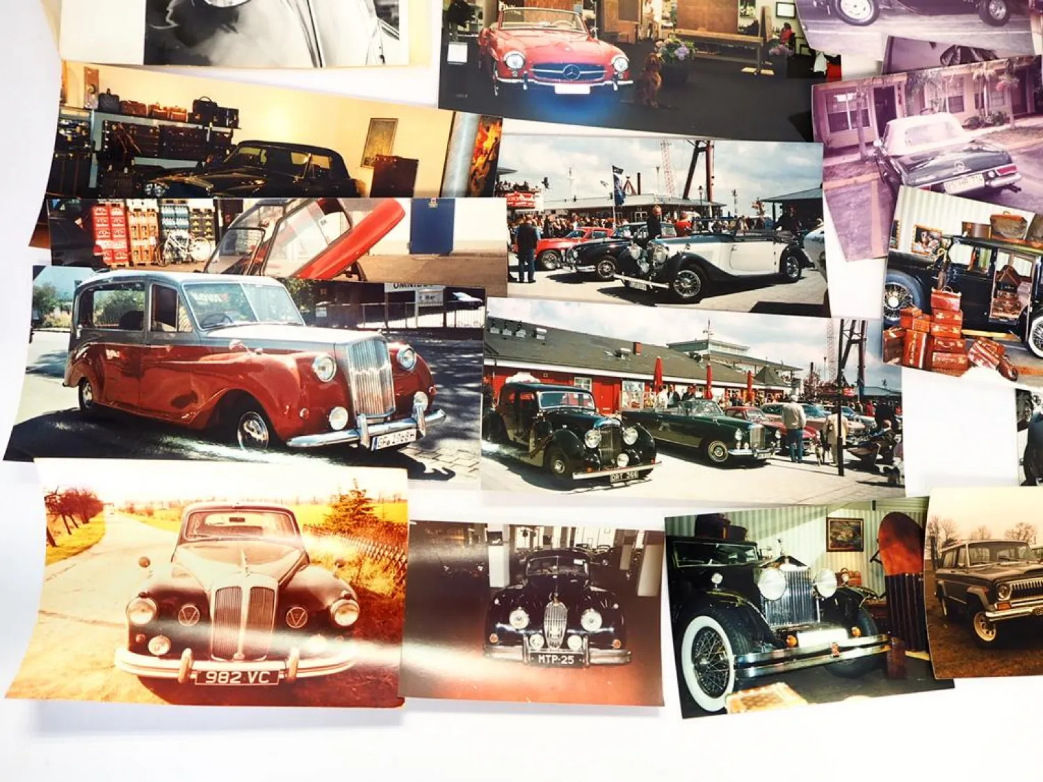 Posten Fotos PKW Mercedes Jaguar Rolls Royce 50 Stück