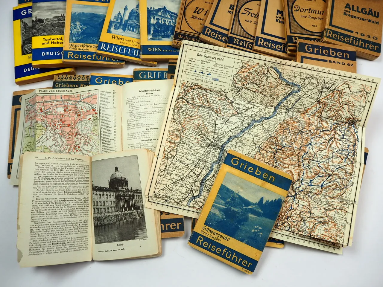 Posten Grieben Reiseführer Deutschland und Wien 1920er bis 1960er Jahre
