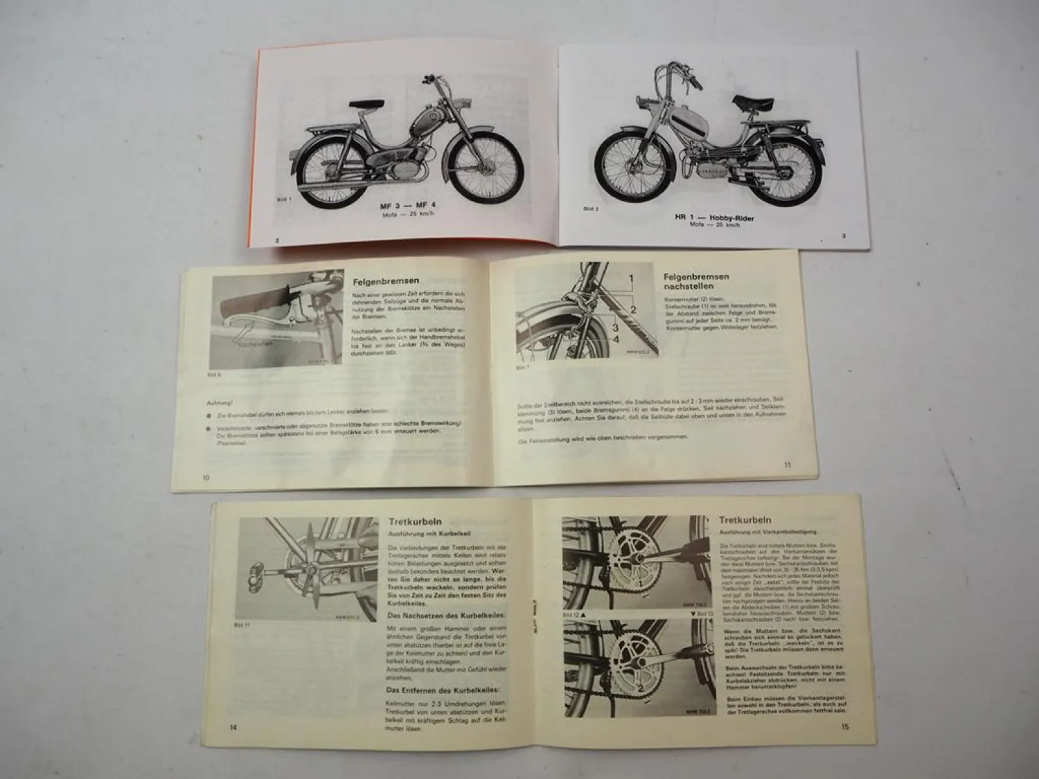 Posten Hercules Mofa Fahrrad 2x Prospekt 3x Betriebsanleitung 1970/80er Jahre