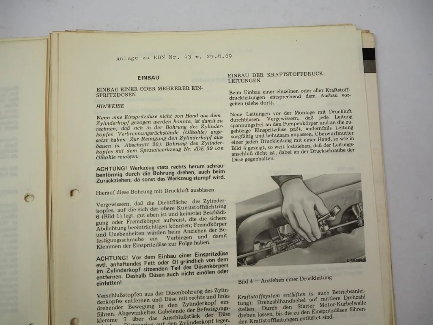 Posten John Deere Schlepper Mähdrescher Kundendienst Nachrichten 1967 bis 1969