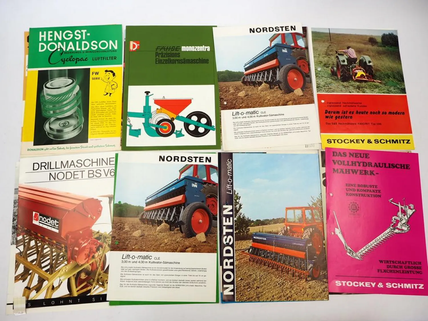 Posten original Prospekte Landtechnik 30 Stück 1960er bis 1990er Jahre