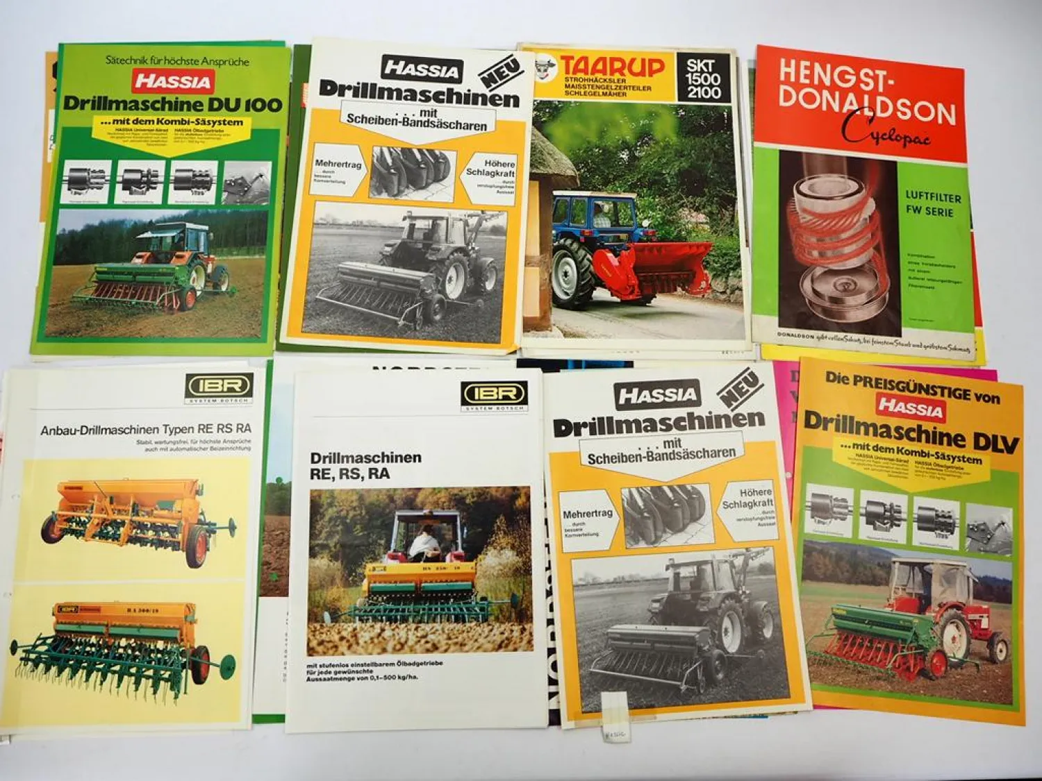 Posten original Prospekte Landtechnik 30 Stück 1960er bis 1990er Jahre