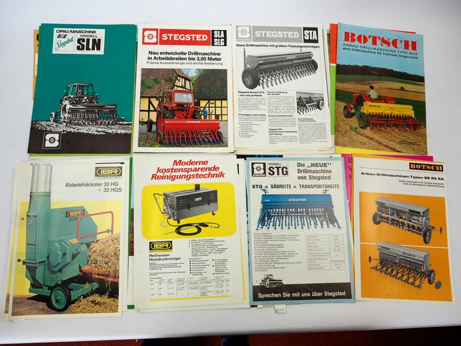 Posten original Prospekte Landtechnik 30 Stück 1960er bis 1990er Jahre