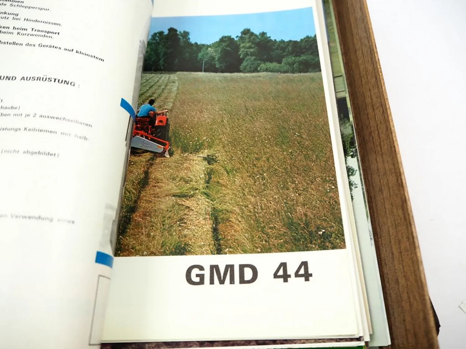 Posten Original Prospekte Landtechnik Mähwerke im Archivkasten ca. 1970/80er J.