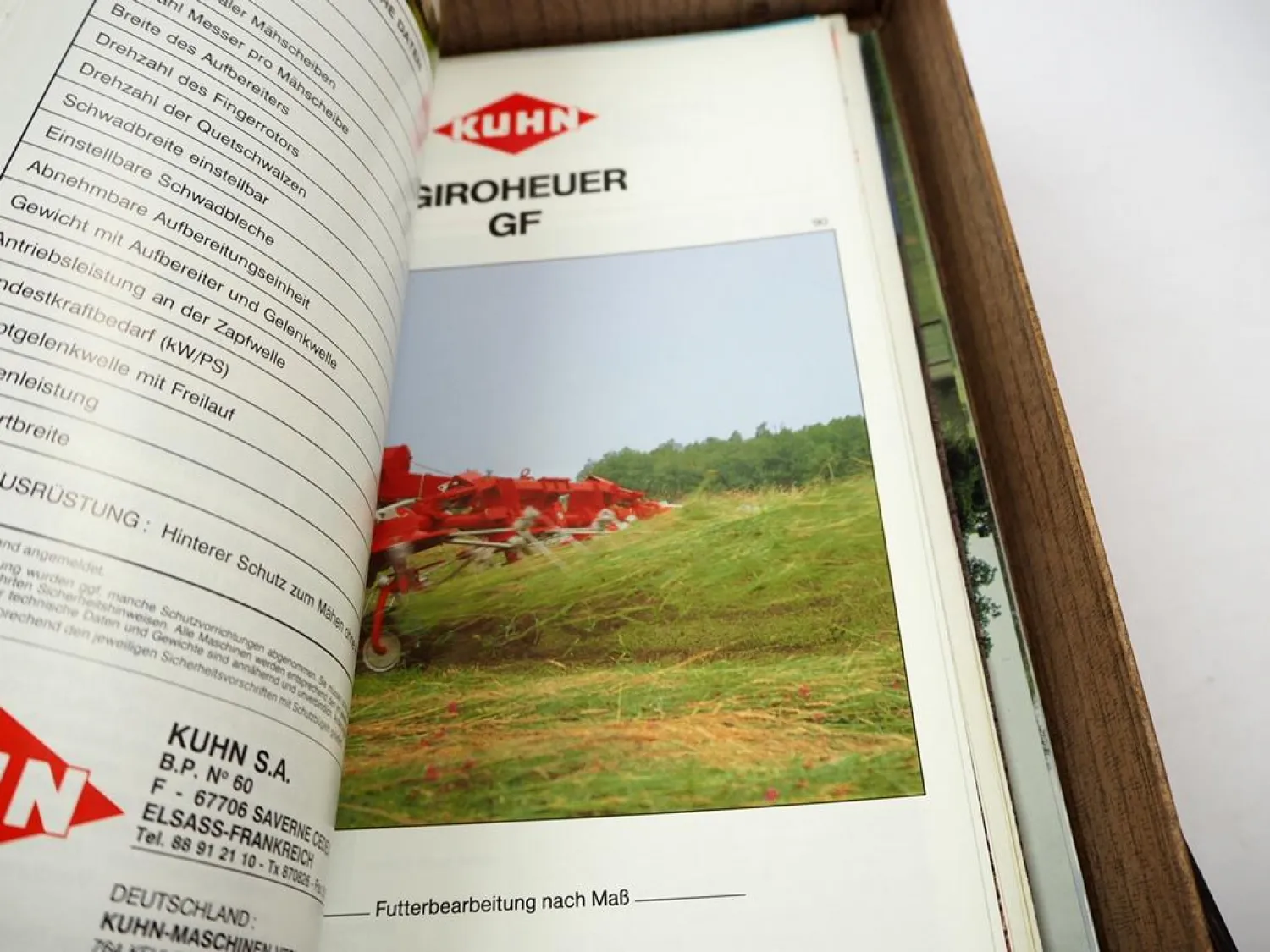 Posten Original Prospekte Landtechnik Mähwerke im Archivkasten ca. 1970/80er J.