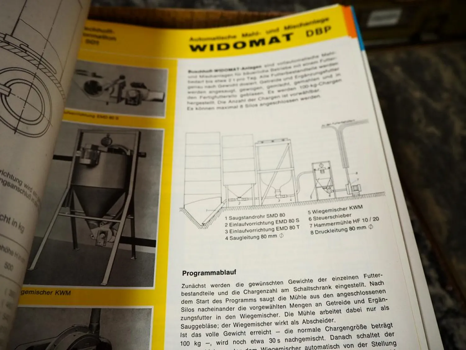 Posten Original Prospekte Landtechnik Mischer Trockner in Archivkasten 1960/80er