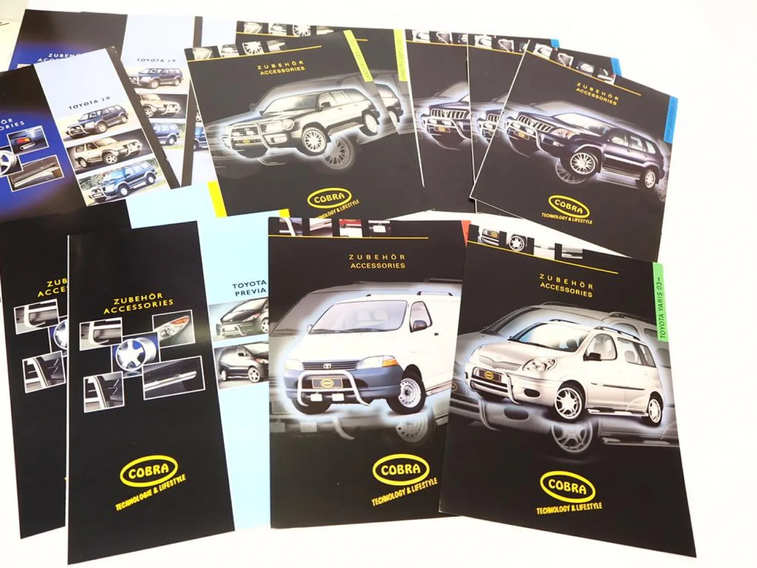 Posten Original Prospekte Preisliste Cobra Zubehör für Toyota Lexus 2004/05