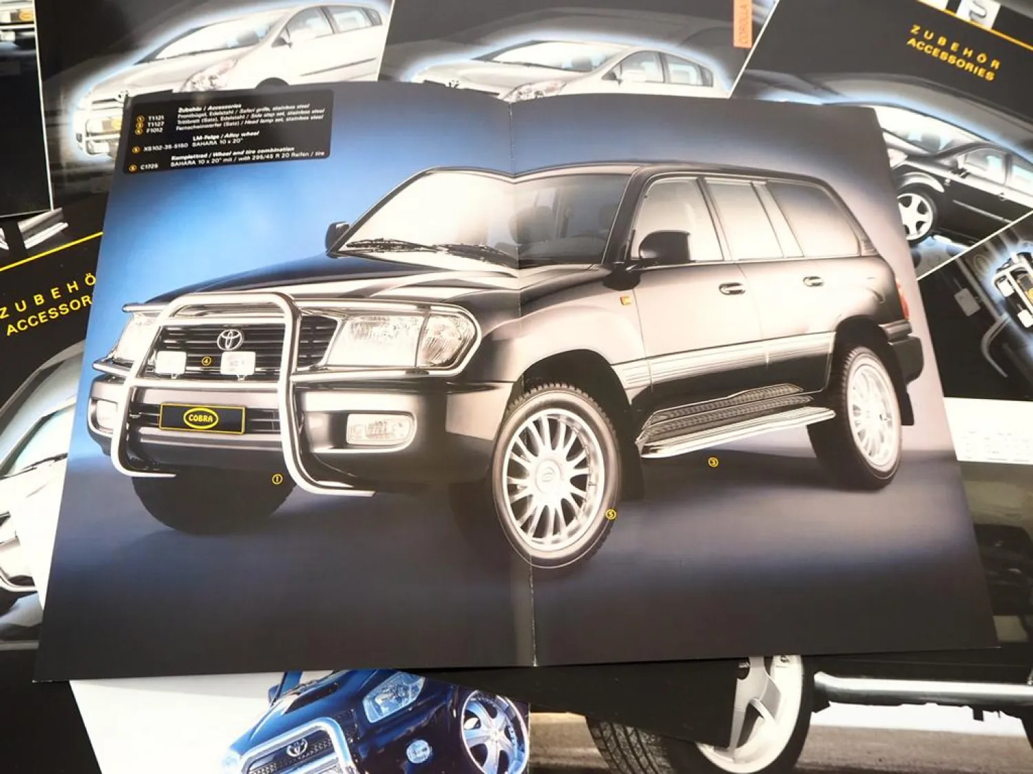 Posten Original Prospekte Preisliste Cobra Zubehör für Toyota Lexus 2004/05