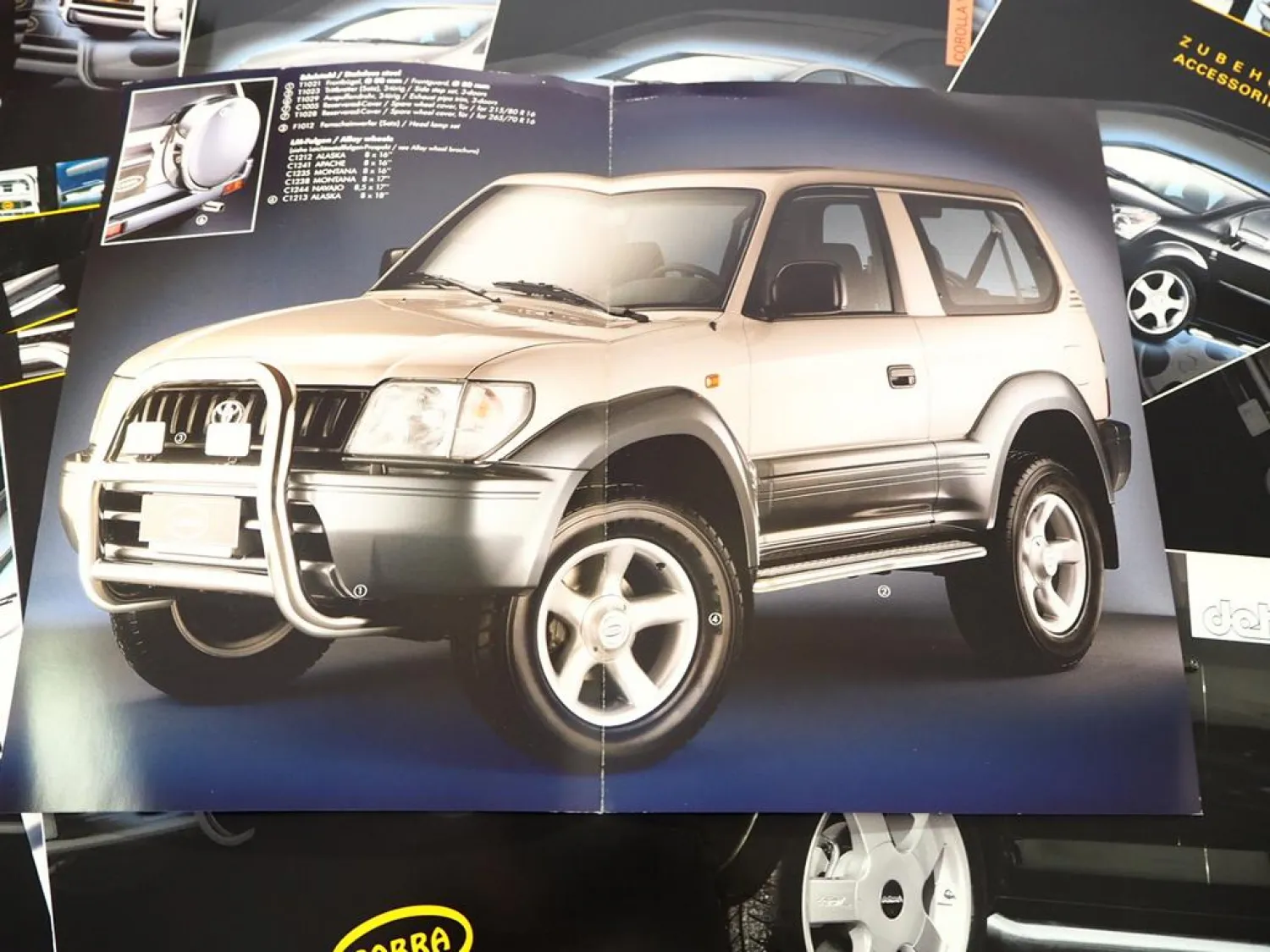 Posten Original Prospekte Preisliste Cobra Zubehör für Toyota Lexus 2004/05