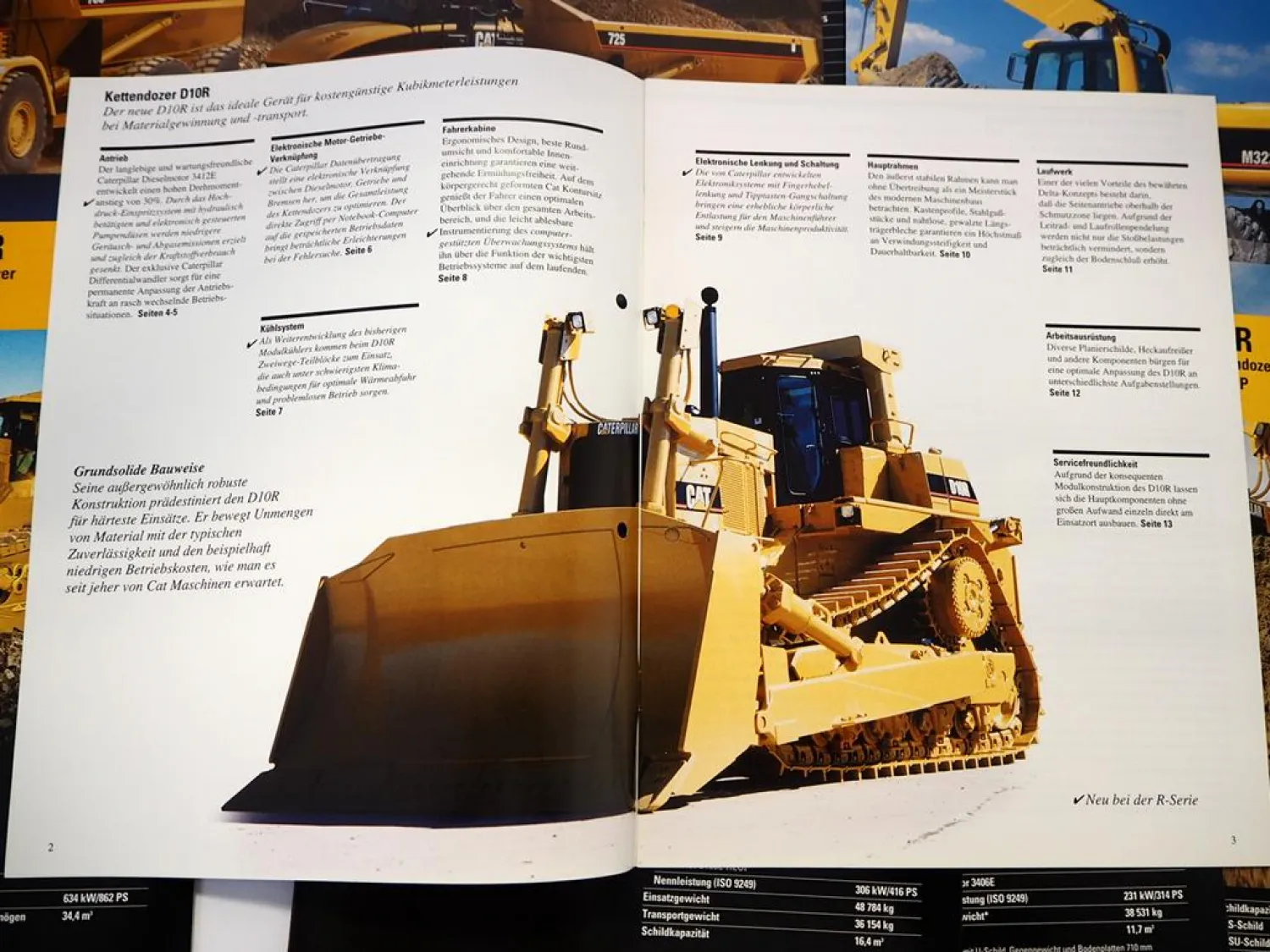 Posten Original Prospekte Zeppelin CAT Radlader Kipper Raupen 1990er Jahre