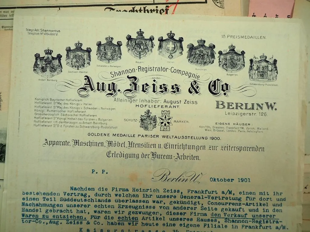Posten Rechnungen Belege Briefe Werbung 1900 bis 1950 Deutschland