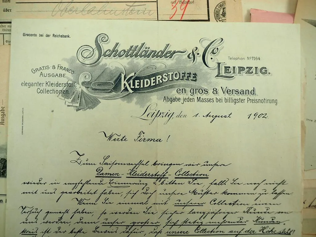 Posten Rechnungen Belege Briefe Werbung 1900 bis 1950 Deutschland