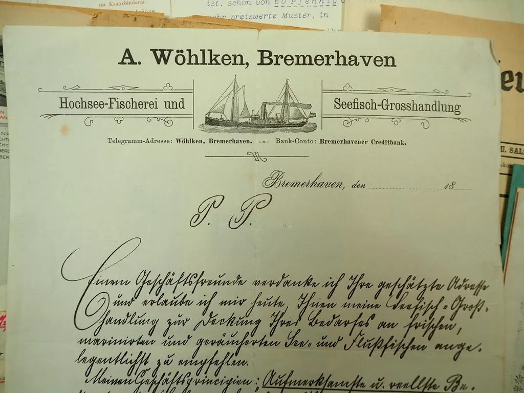 Posten Rechnungen Belege Briefe Werbung 1900 bis 1950 Deutschland