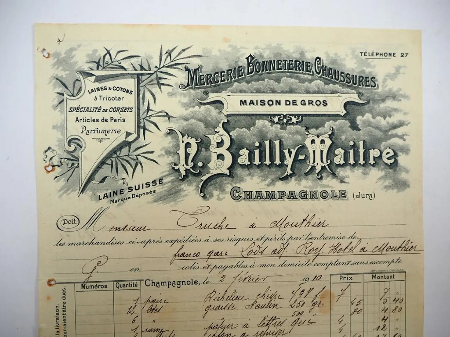 Posten Rechnungen Frankreich Deutschland 1900/1910er Jahre ca. 100 Stück