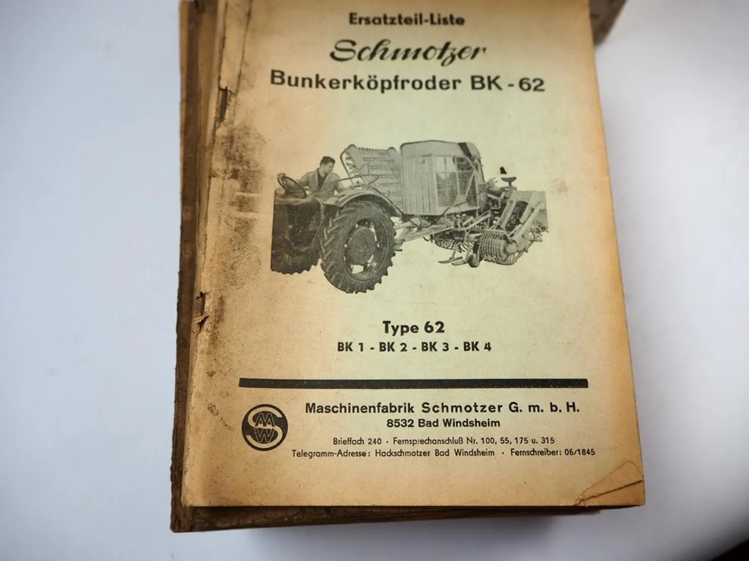 Posten Schmotzer Landtechnik Ersatzteillisten Betriebsanleitungen über 100 Stück