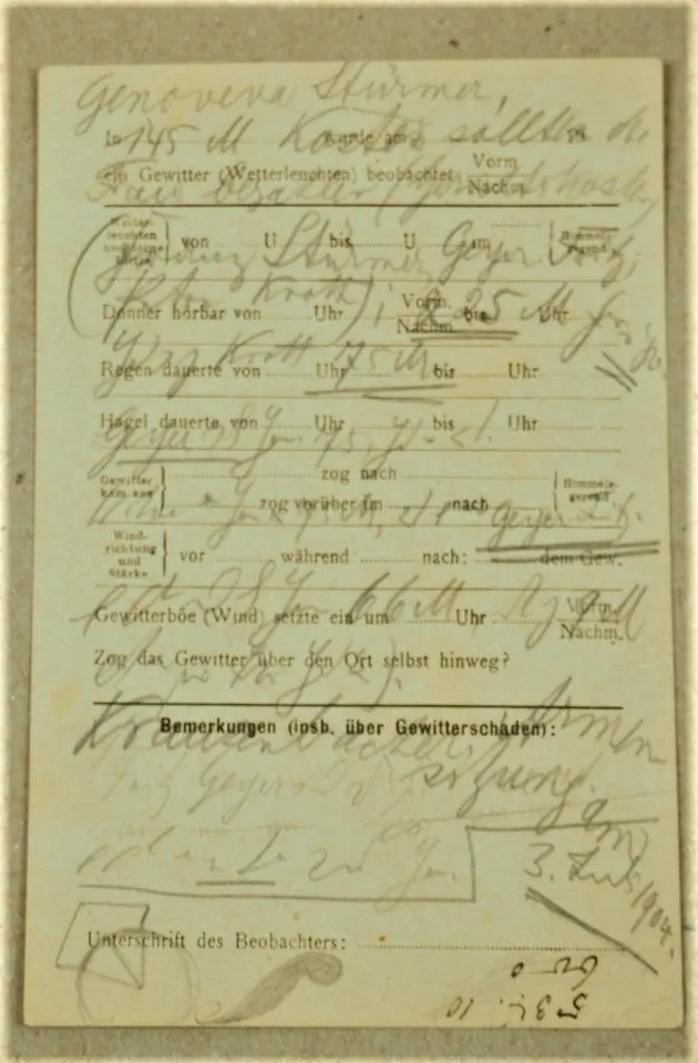 Postkarte K.B Meteorologische Centralstation München 1904 Bayern